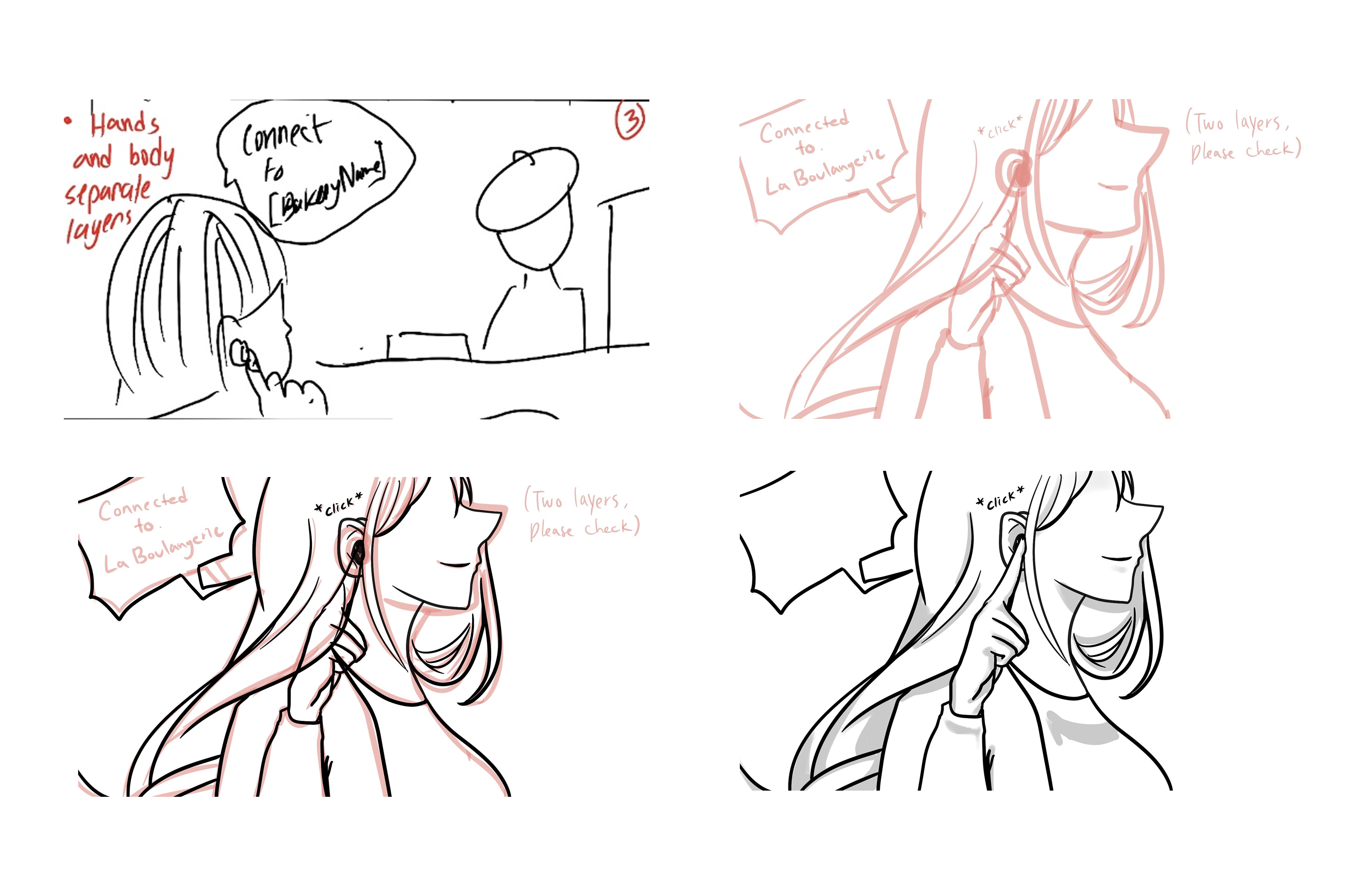 Sketching and refining process